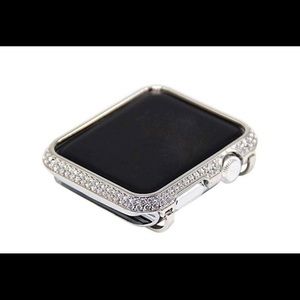 Silver Bezel and Milanese Apple Watch Band